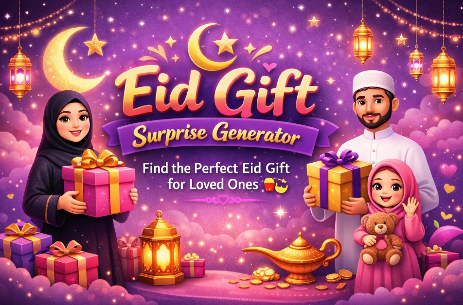 Eid Gift Surprise Generator – Find the Perfect Eid Gift for Loved Ones 🎁🌙