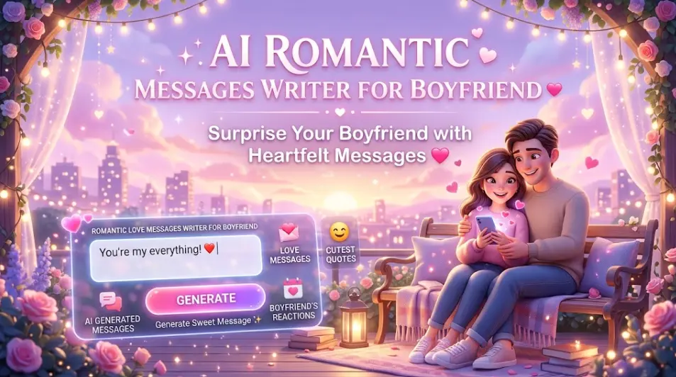 AI Romantic Love Message Writer for Boyfriend ❤️