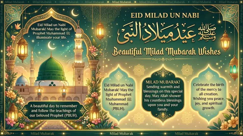 Eid Milad un Nabi ﷺ Wishes Generator | Beautiful Messages