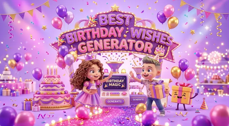 🎉 Best Birthday Wishes Generator Free 🎂