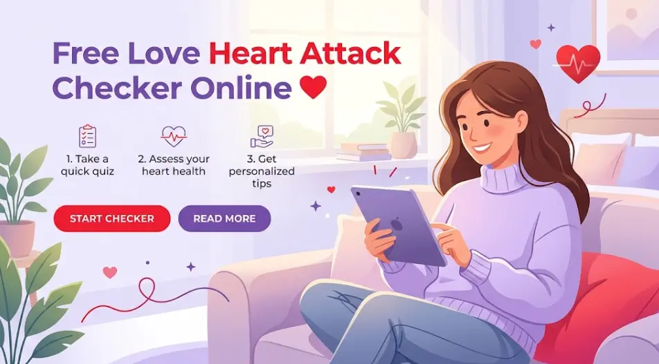 Free Love Heart Attack Checker Online ❤️ | Fun Love Quiz