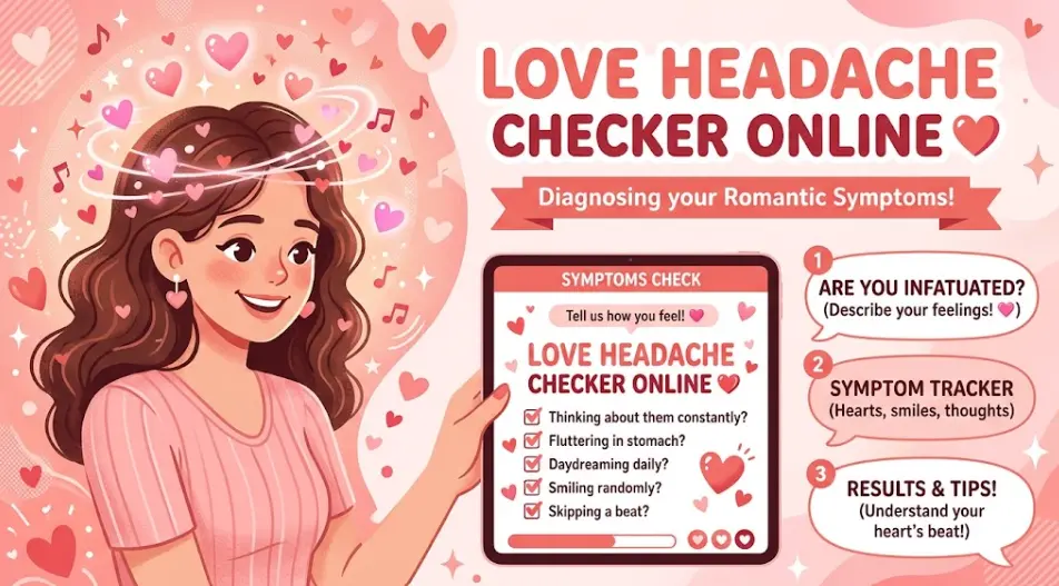 Love Headache Checker Online 💘 | Free Love Quiz